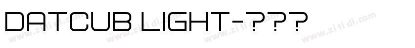 DatCub Light字体转换